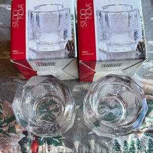 Studio Nova Winter’s Eve Clear Glass Votive Holders